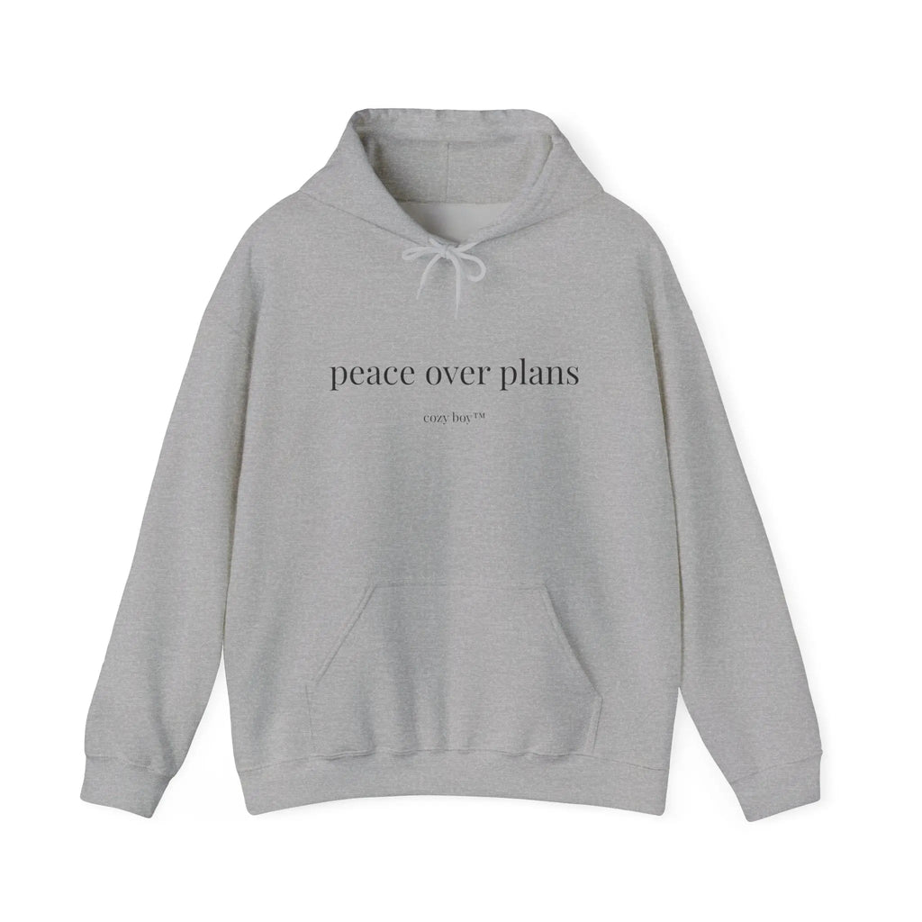 Peace Over Plans Hoodie – Minimal Comfort Sweatshirt Printify