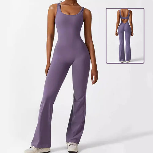 Flare leg jumpsuit for women flattering silhouette everyday outfit