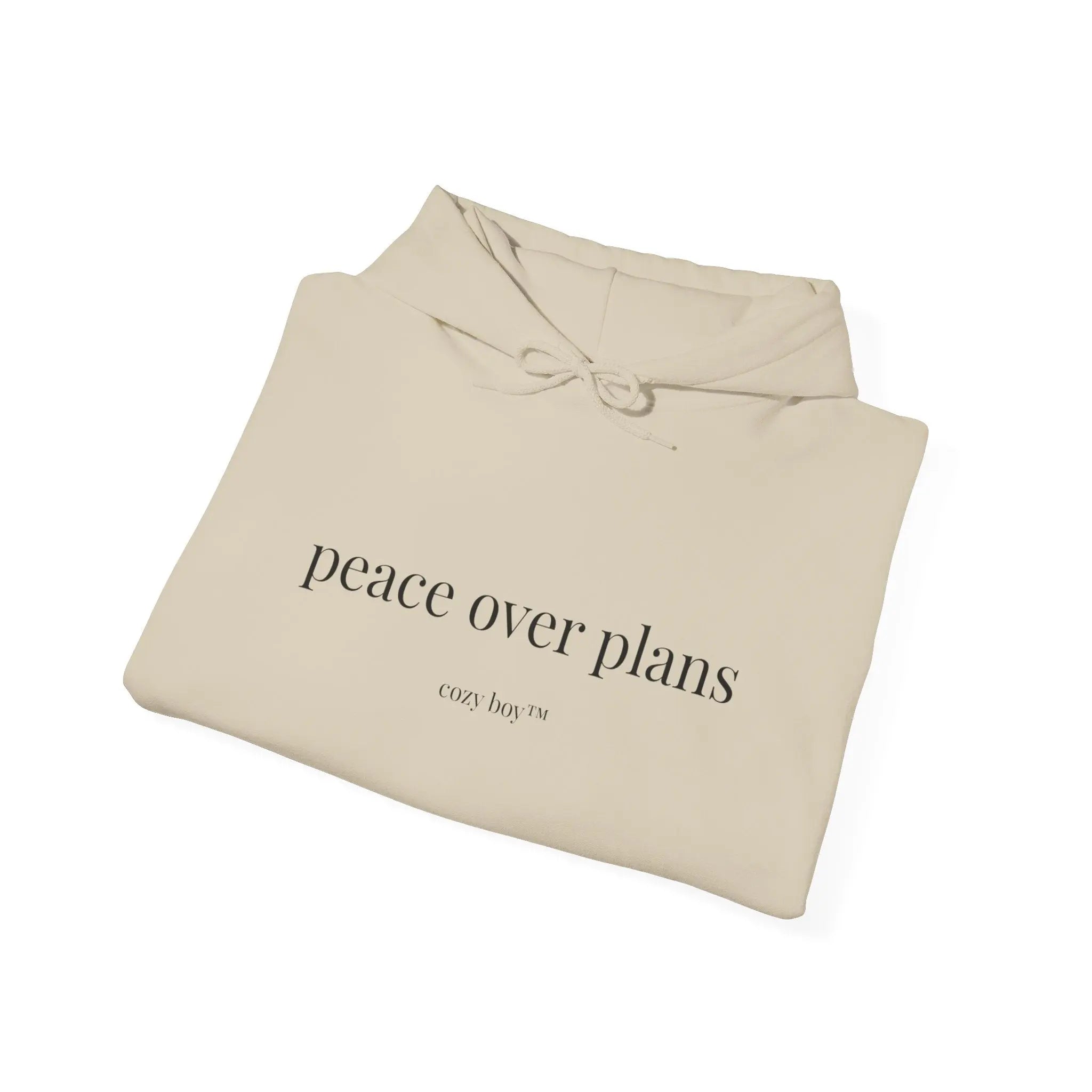 Peace Over Plans Hoodie – Minimal Comfort Sweatshirt Printify