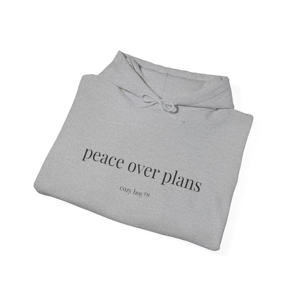 Peace Over Plans Hoodie – Minimal Comfort Sweatshirt Printify