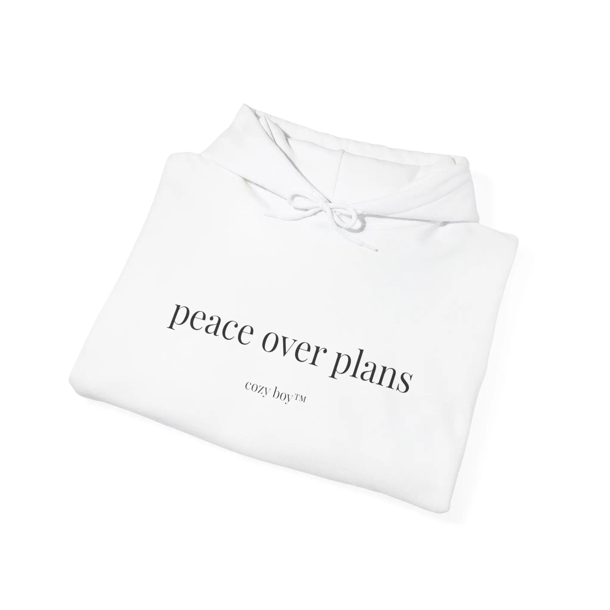 Peace Over Plans Hoodie – Minimal Comfort Sweatshirt Printify