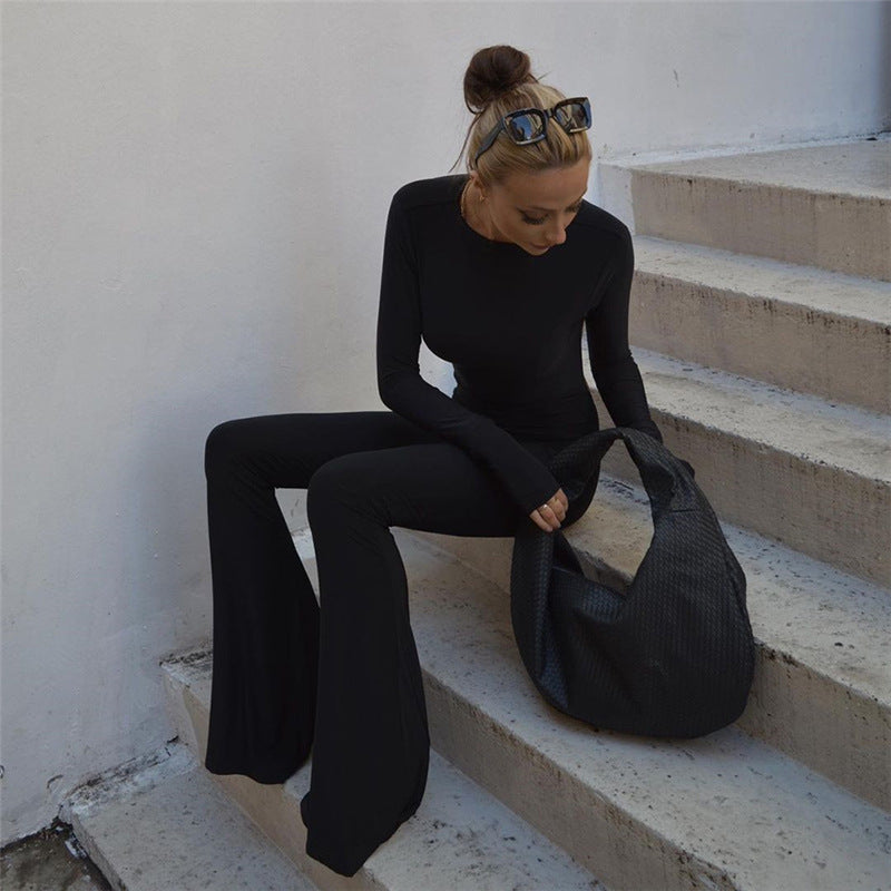 The Effortless Backless Flare Jumpsuit CozyFits