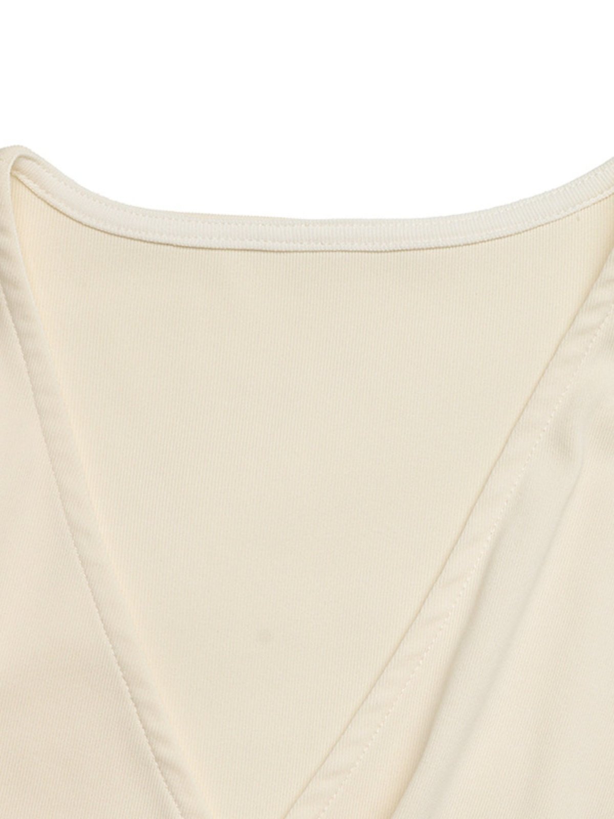 Apricot Surplice Cap Sleeve Bodysuit | CozyFits in Apricot