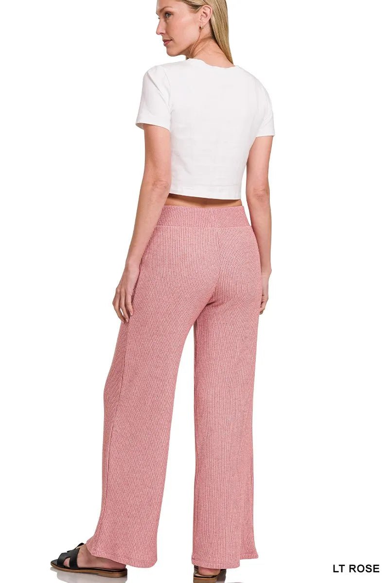 Boxy Sweater Top and Pants Set in Light Rose | CozyFits in Light Rose