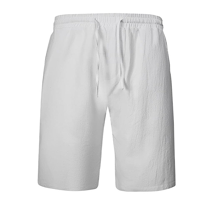 Breathable Casual Shorts Summer Men in White