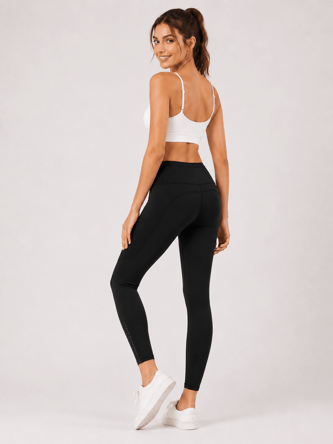 Full Size High - Waisted Leggings with Pockets | Buttery Soft in Olive
