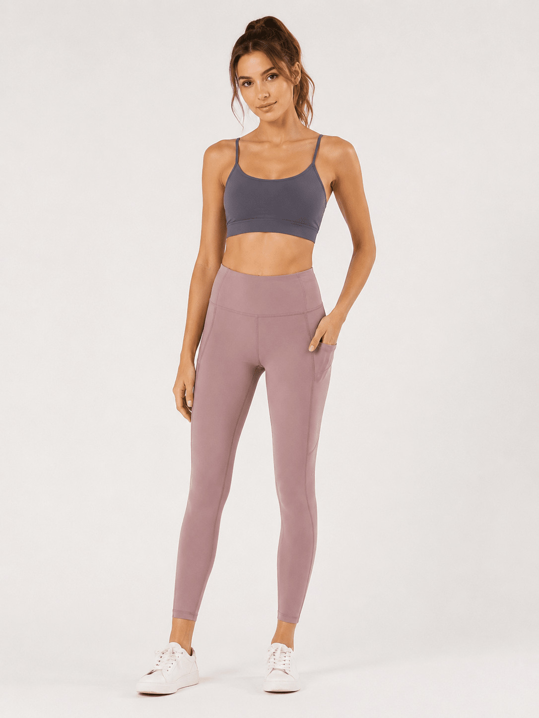 Full Size High - Waisted Leggings with Pockets | Buttery Soft in Olive