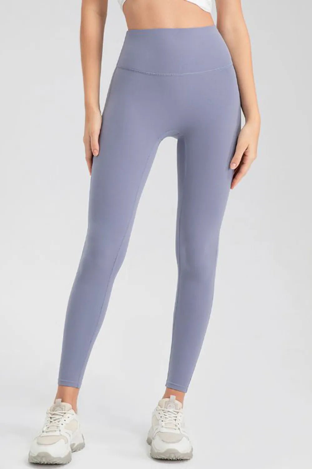 High Waist Skinny Active Pants | CozyFits in Blue Purple
