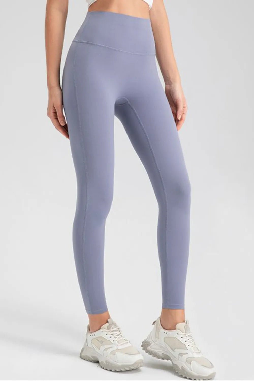 High Waist Skinny Active Pants | CozyFits in Blue Purple