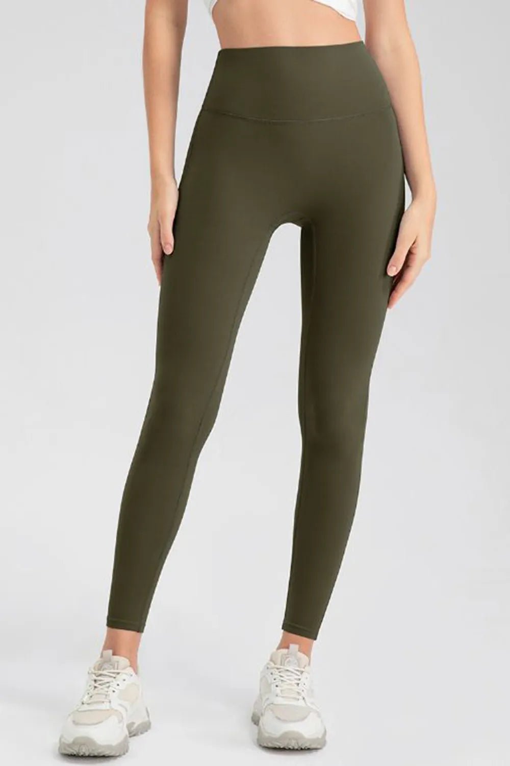 High Waist Skinny Active Pants | CozyFits in Matcha Green