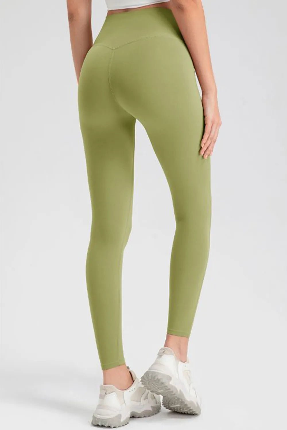 High Waist Skinny Active Pants | CozyFits in Olive