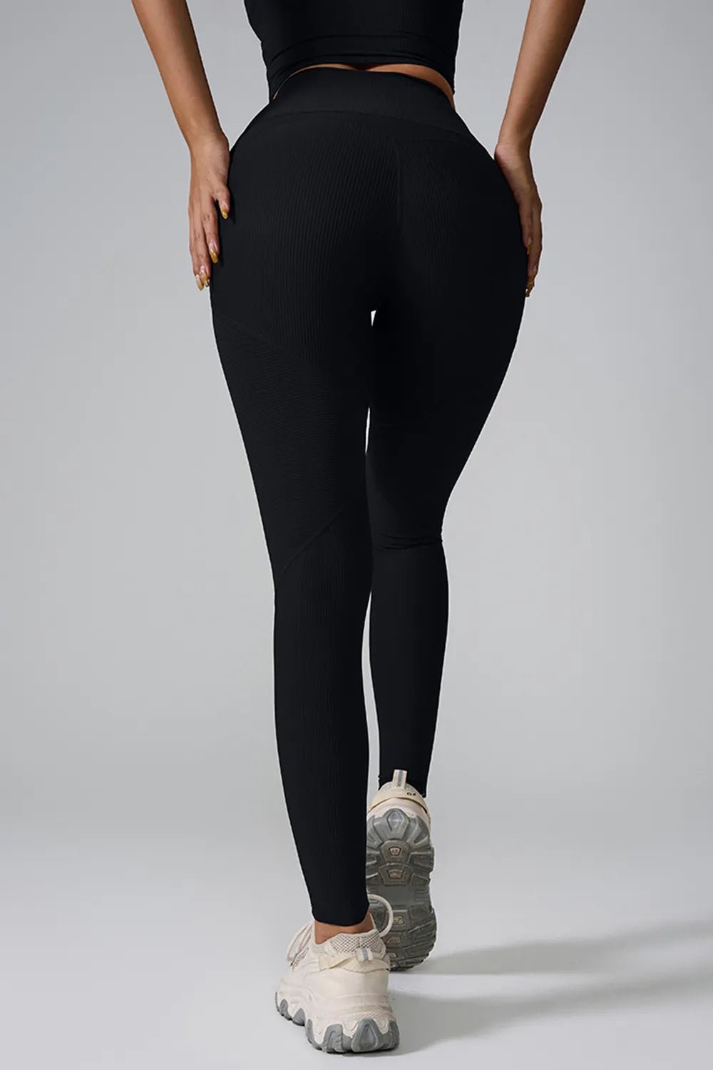 High Waisted Sculpt Leggings – Tummy Control Activewear | CozyFits in Black