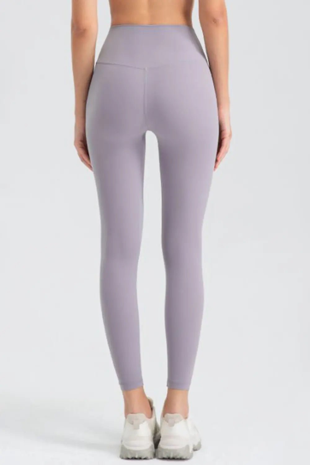 High Waisted Sculpting Active Leggings – Slim Fit Workout Pants | CozyFits in Lavender