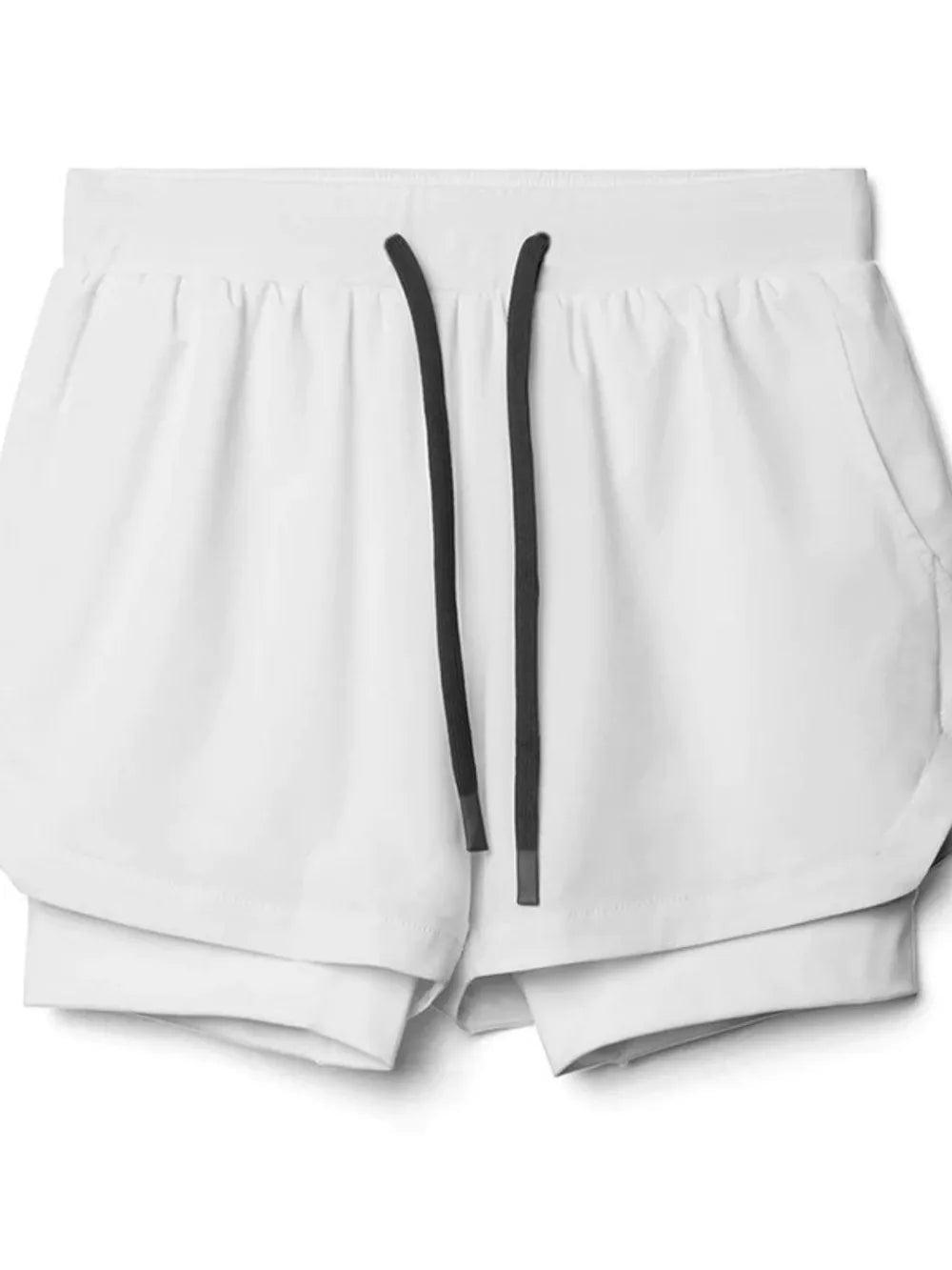 Men's Drawstring Active Shorts in Black