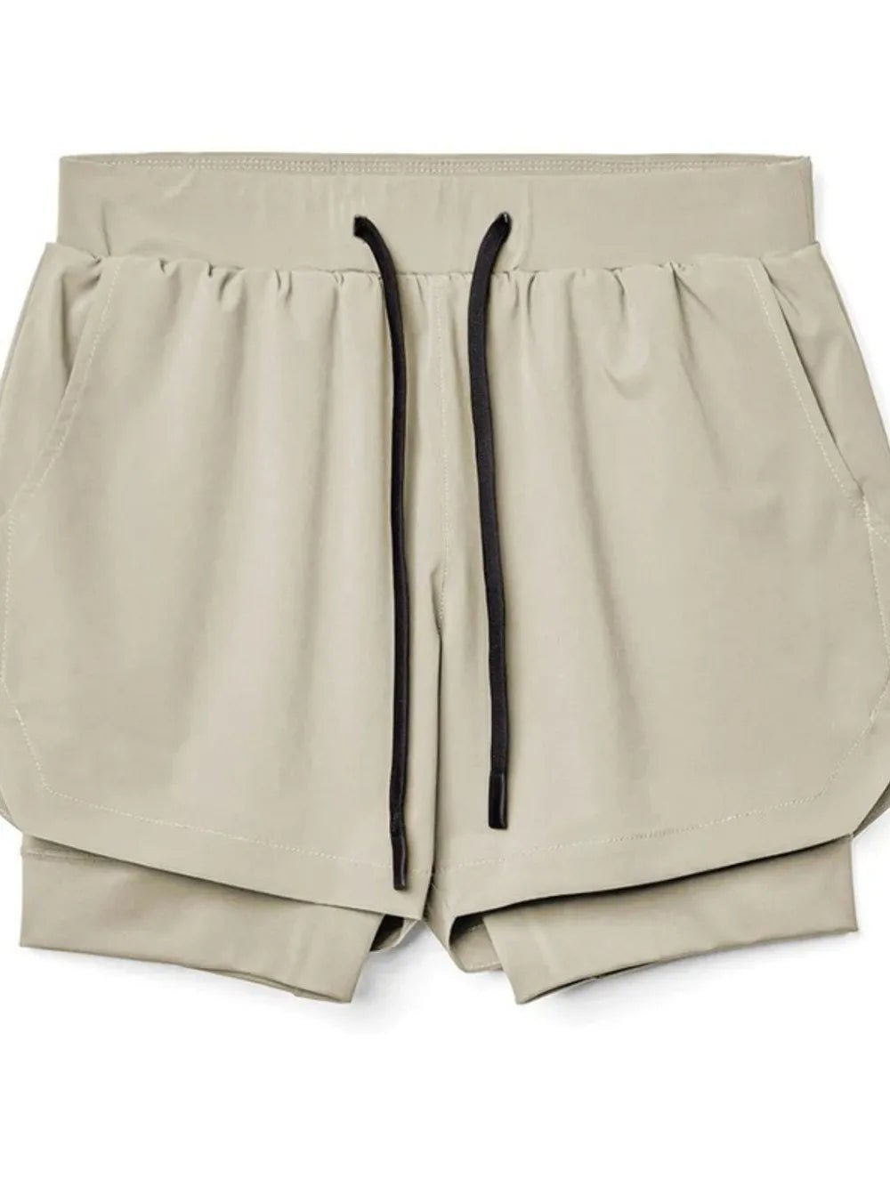 Men's Drawstring Active Shorts in Black