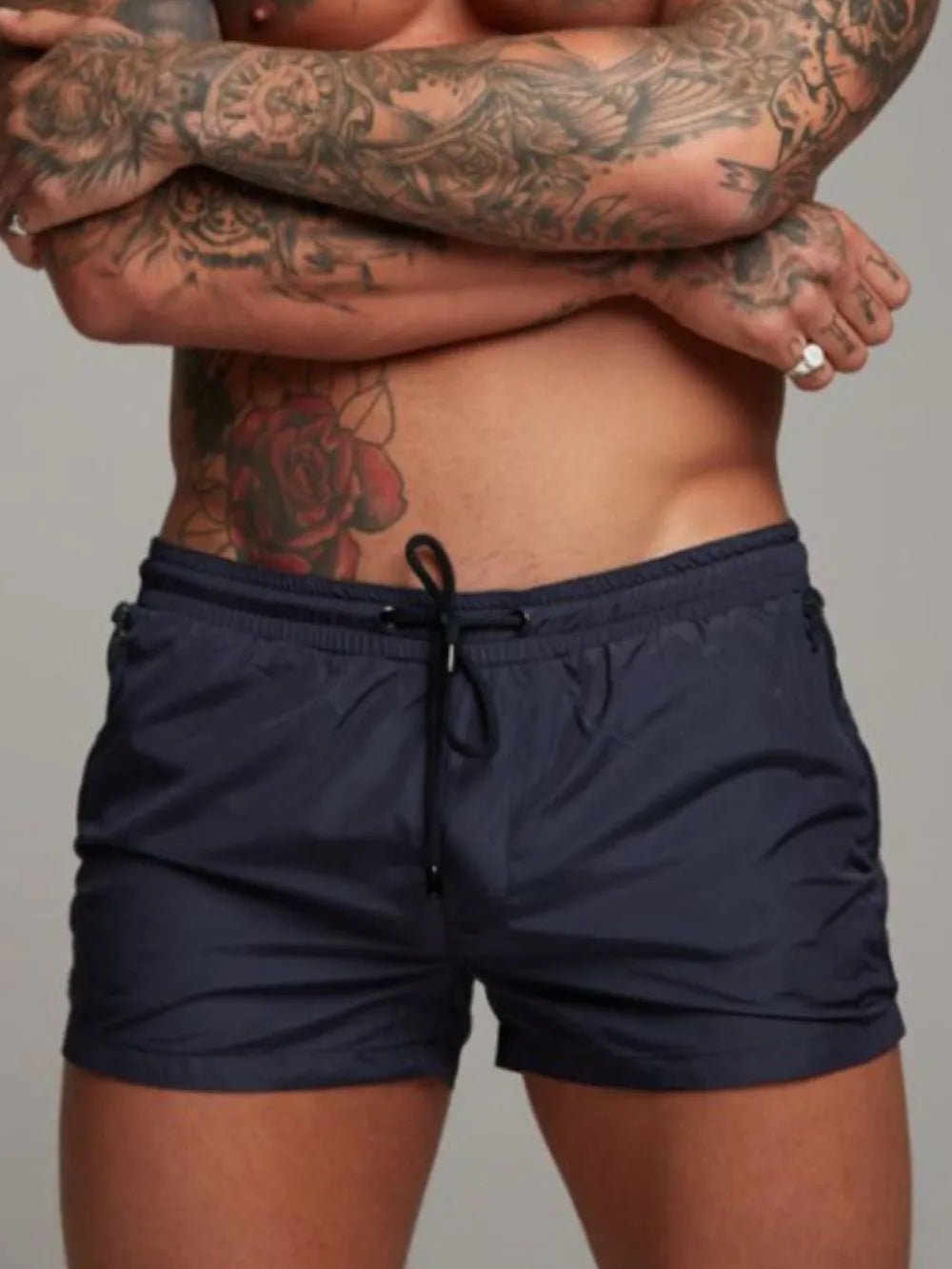 Men's Drawstring Active Shorts in Navy