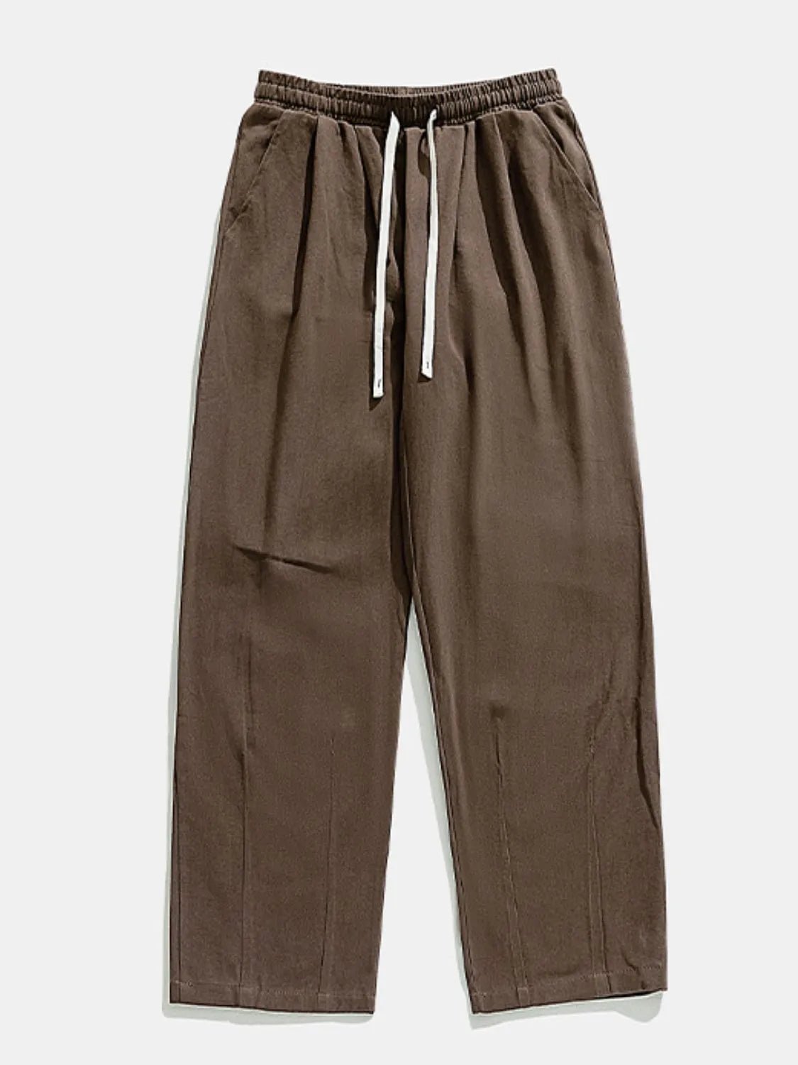 Men’s Drawstring Sweatpants with Pockets | CozyFits in Coffee Brown