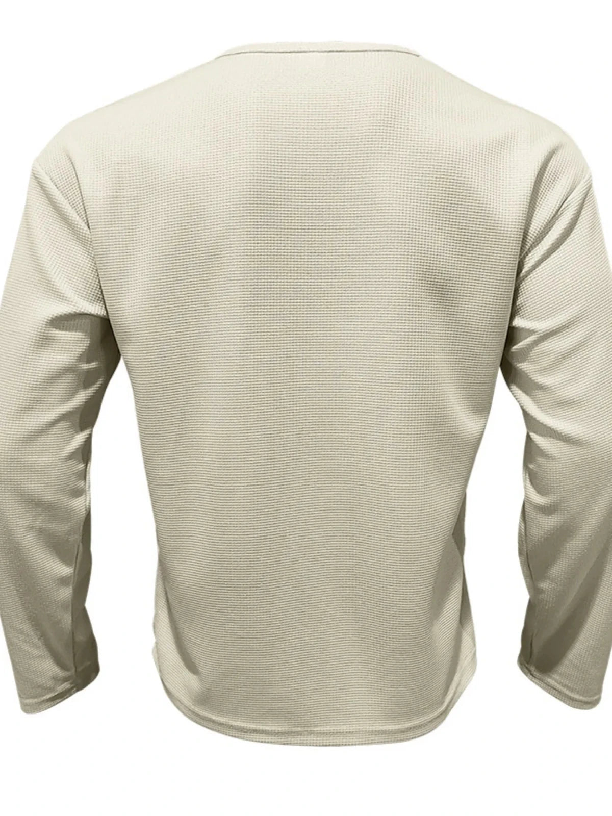 Men's Full Size Round Neck Long Sleeve Sweatshirt Plus Size in Khaki