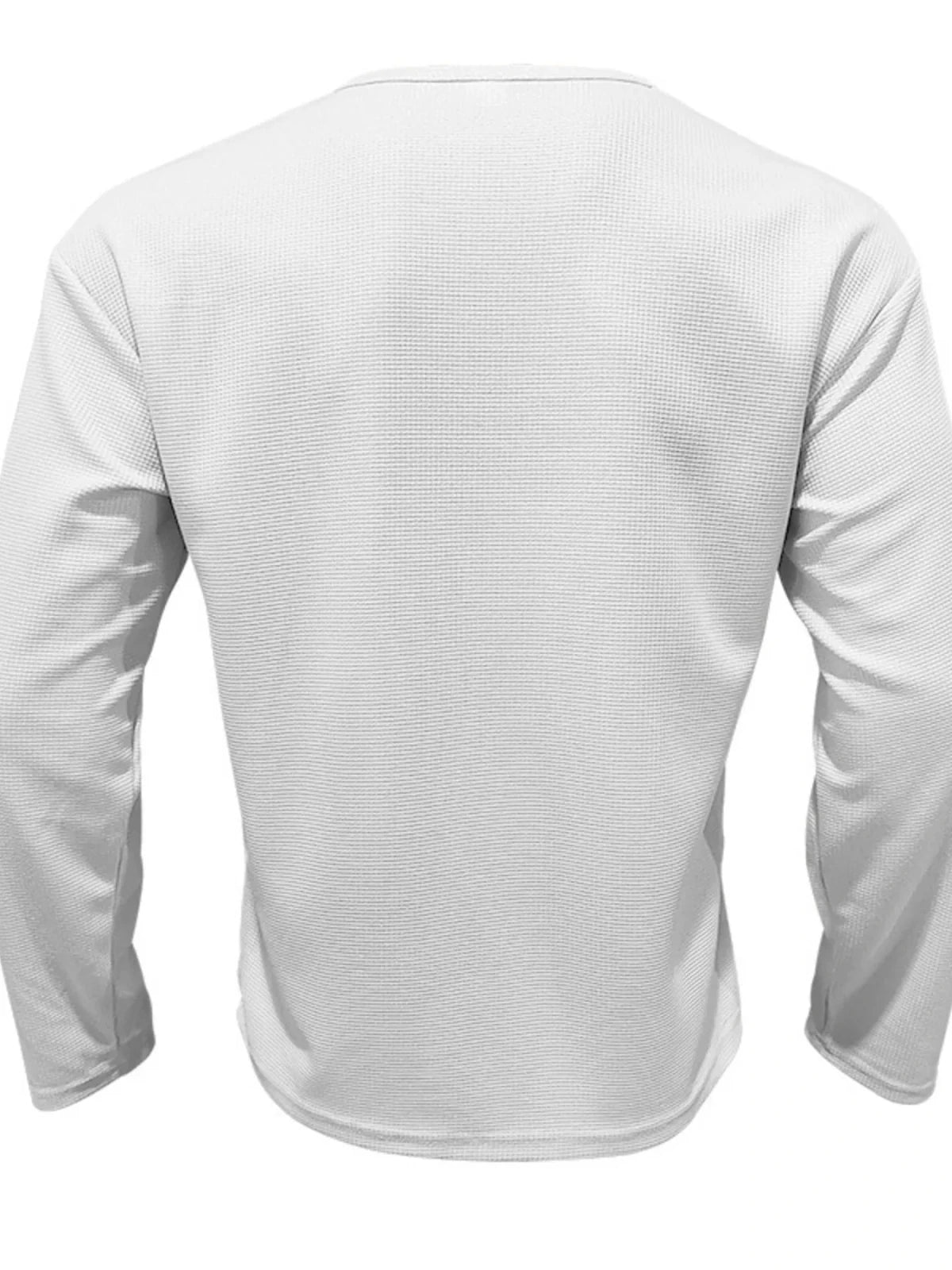 Men's Full Size Round Neck Long Sleeve Sweatshirt Plus Size in White