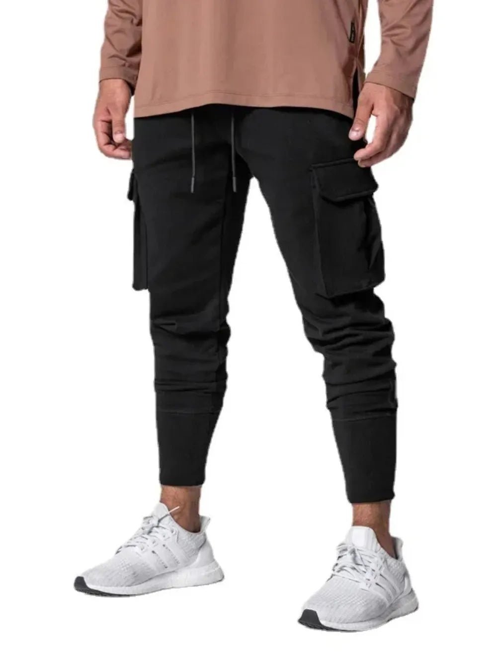 Men’s Multi - Pocket Cargo Jogger Pants | CozyFits in Black
