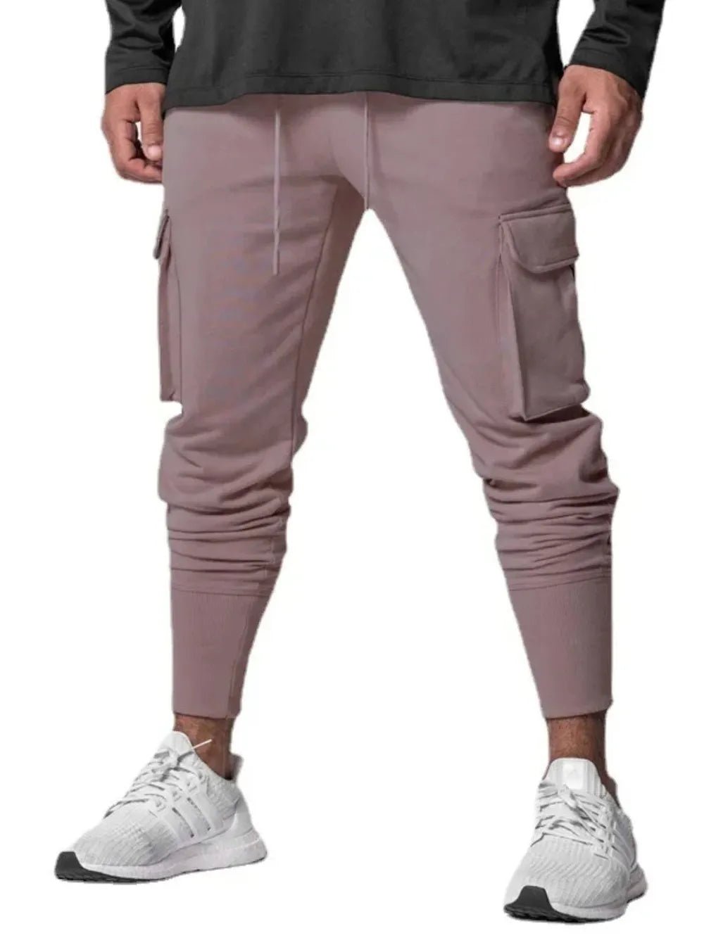 Men’s Multi - Pocket Cargo Jogger Pants | CozyFits in Deep Purple