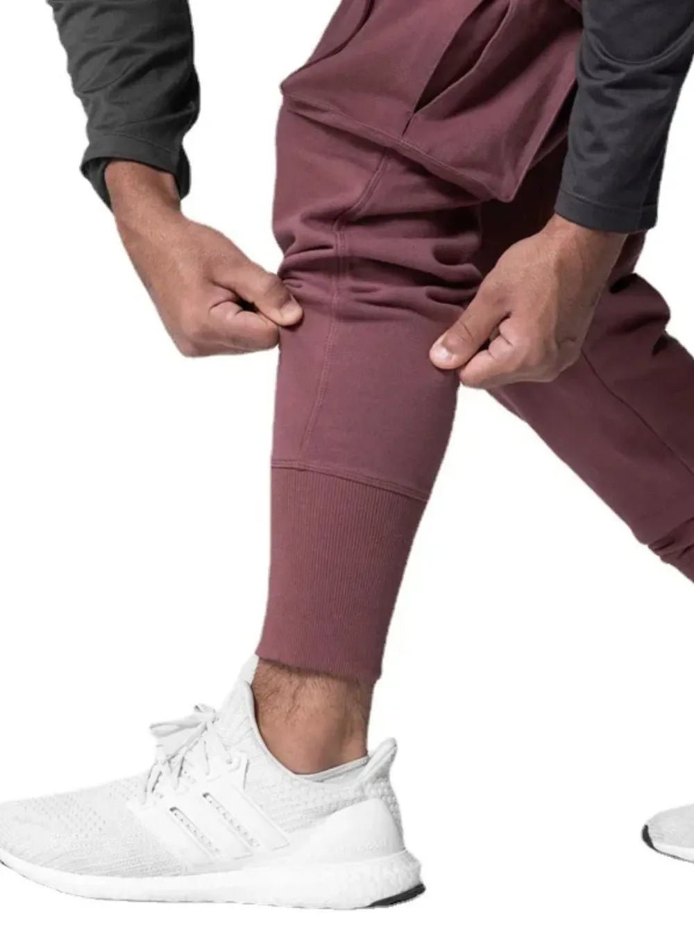 Men’s Multi - Pocket Cargo Jogger Pants | CozyFits in Deep Purple