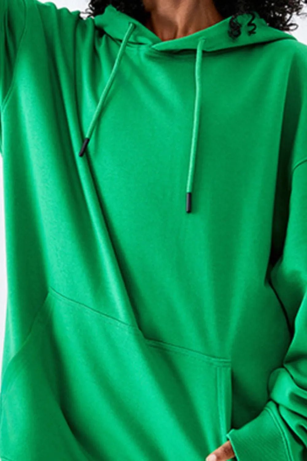 Men’s Oversized Drawstring Kangaroo Pocket Hoodie | CozyFits in Green