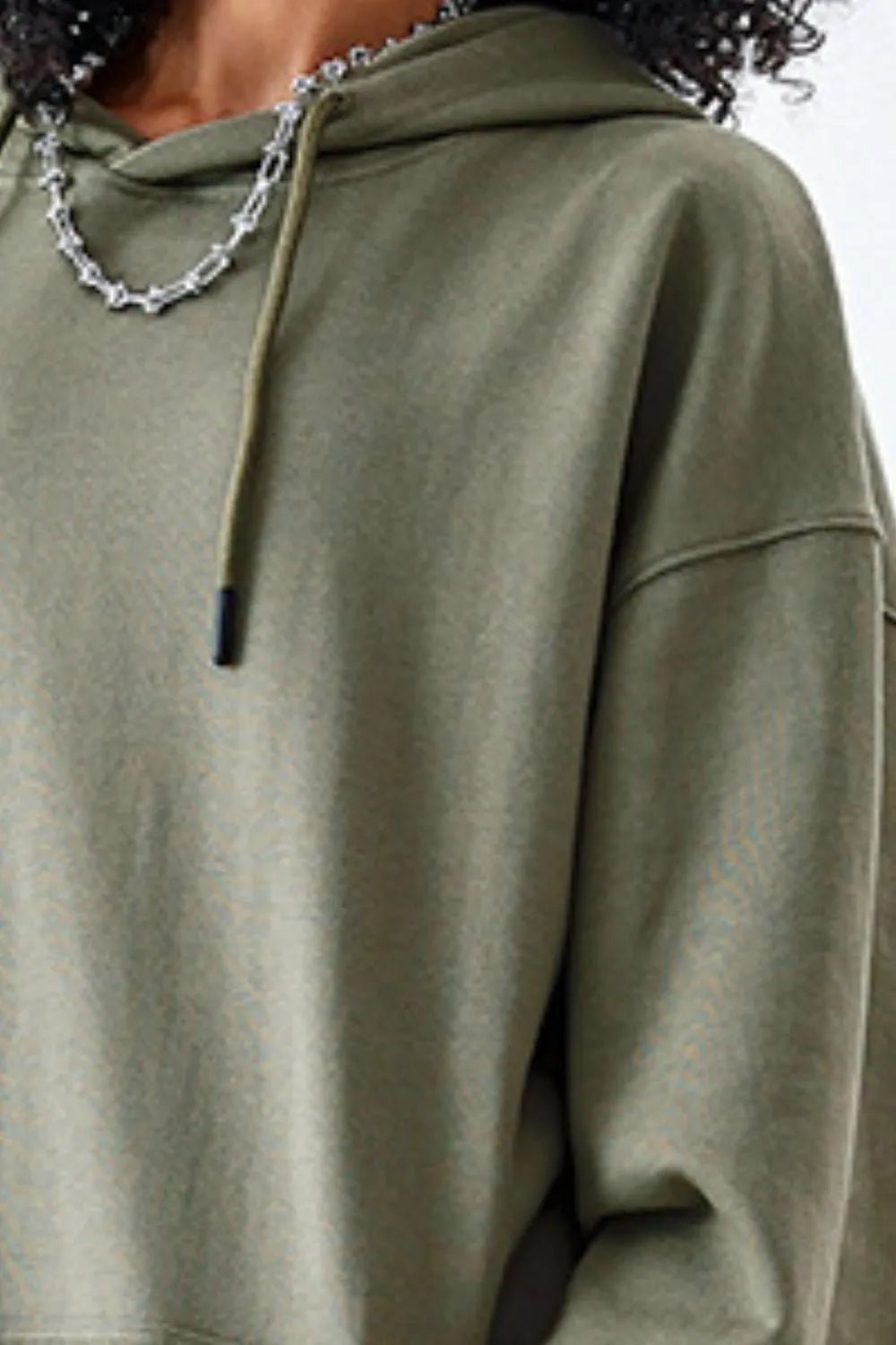 Men’s Oversized Drawstring Kangaroo Pocket Hoodie | CozyFits in Iron Gray