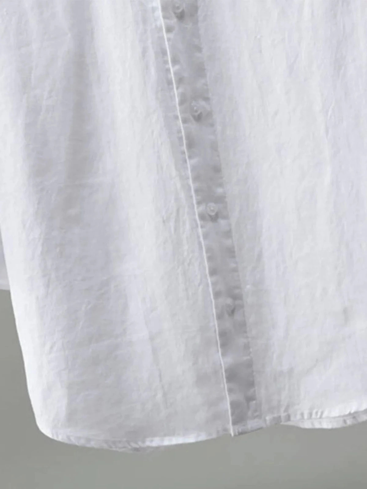 Men's Plus Size Linen Shirt Lightweight Breathable Button Down Long Sleeve – Big & Tall in Raw Linen Color
