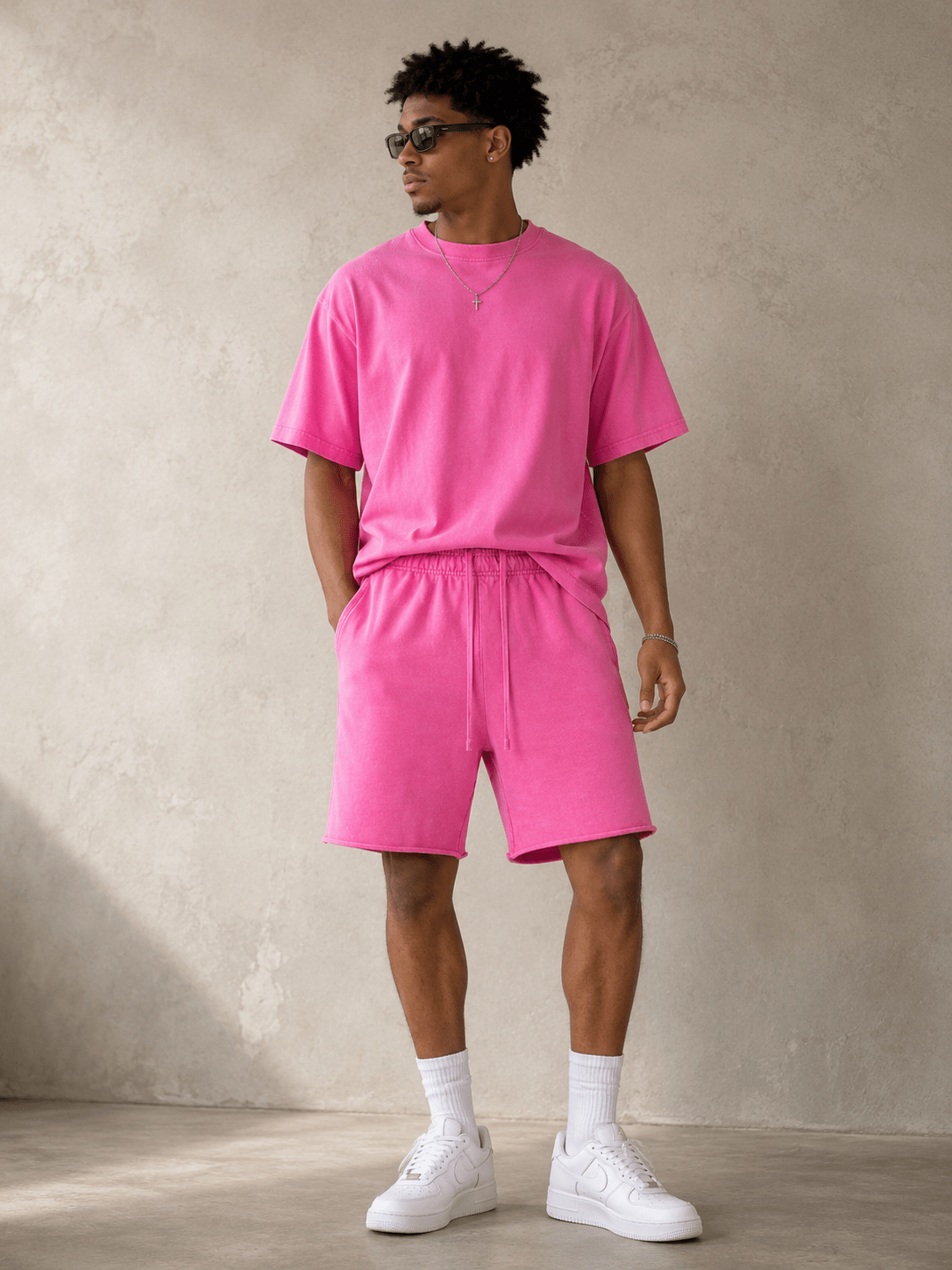 Men’s Soft Fleece Lounge Shorts | CozyFits in Ivory