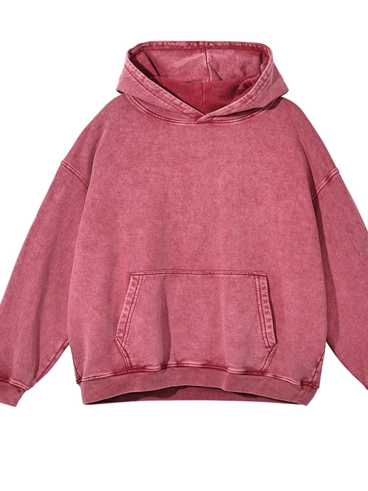 Men’s Washed Oversized Hoodie – Vintage Cotton Relaxed Fit | CozyFits Men’s Washed Oversized Hoodie – Vintage Cotton Relaxed Fit | CozyFits in Burnt Coral