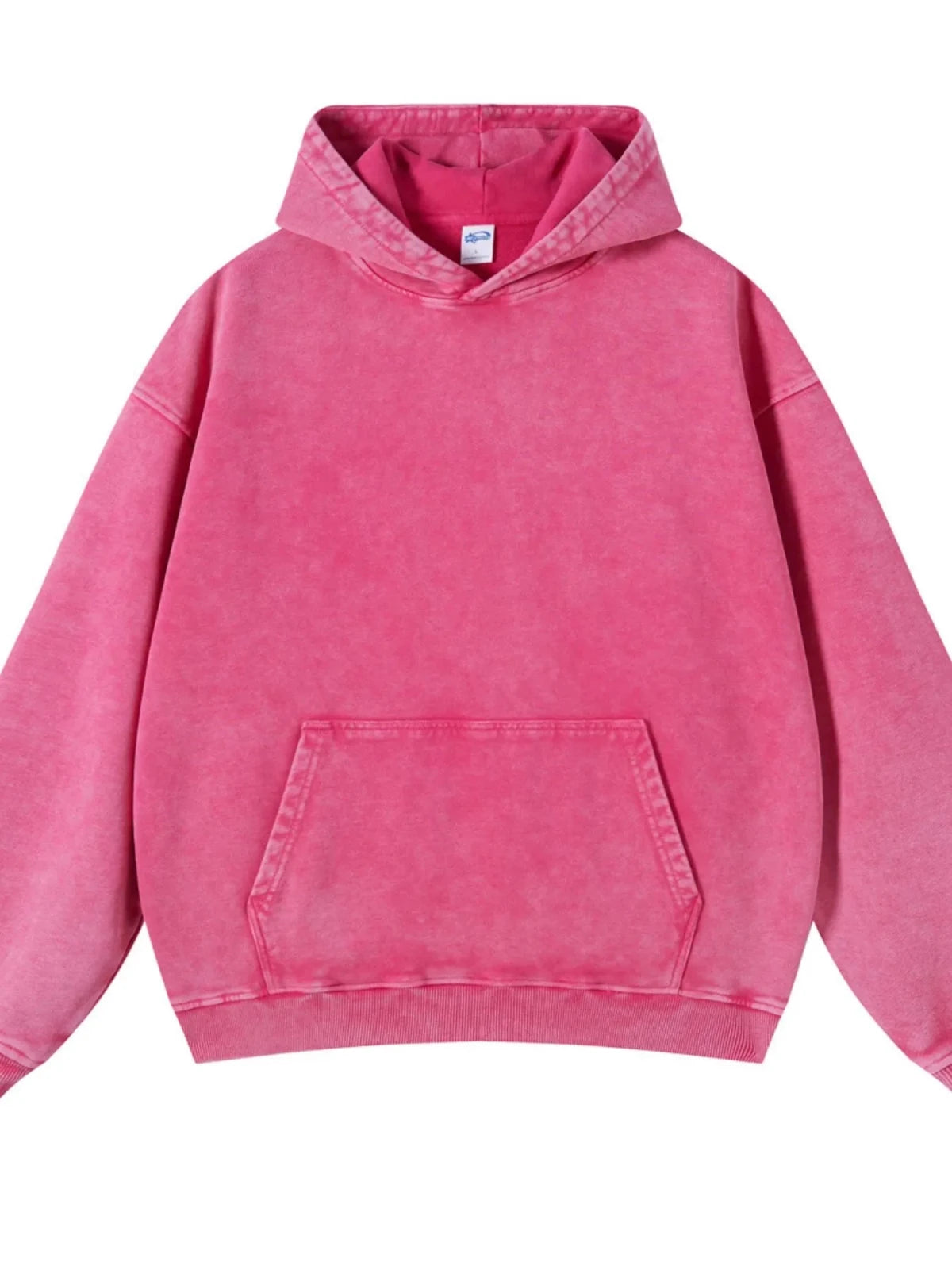 Men’s Washed Oversized Hoodie – Vintage Cotton Relaxed Fit | CozyFits Men’s Washed Oversized Hoodie – Vintage Cotton Relaxed Fit | CozyFits in Hot Pink