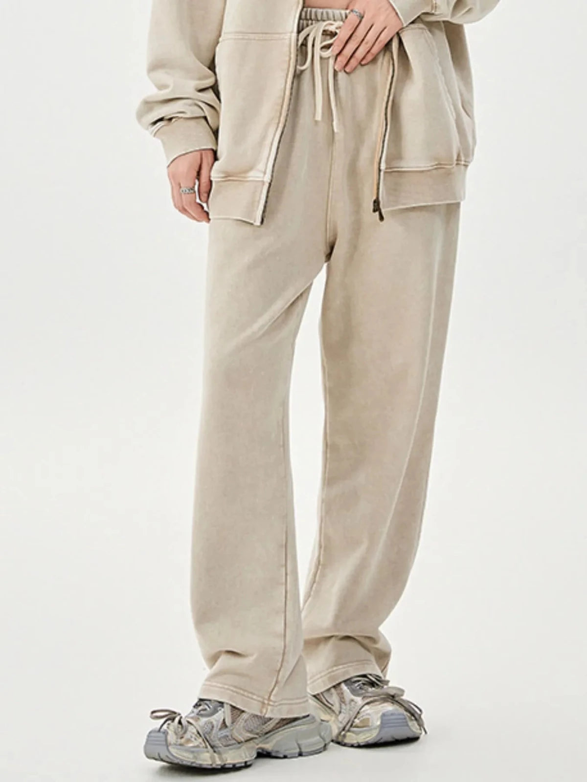Men’s Washed Relaxed Fit Sweatpants | CozyFits in Apricot