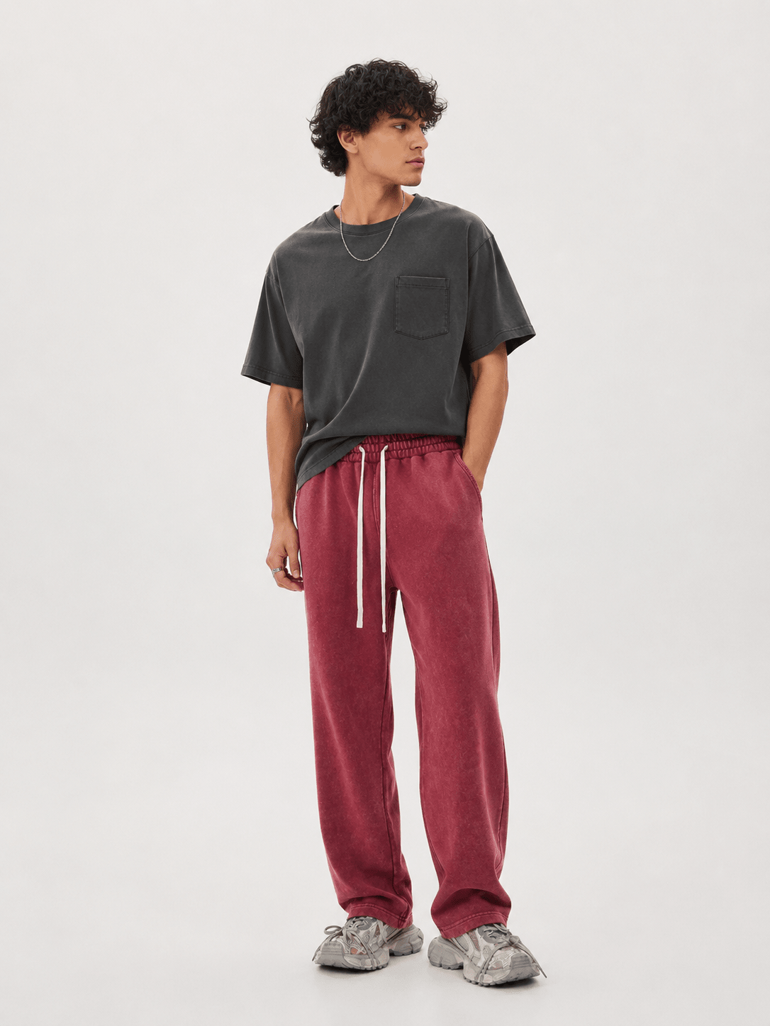 Men’s Washed Relaxed Fit Sweatpants | CozyFits in Sand Color