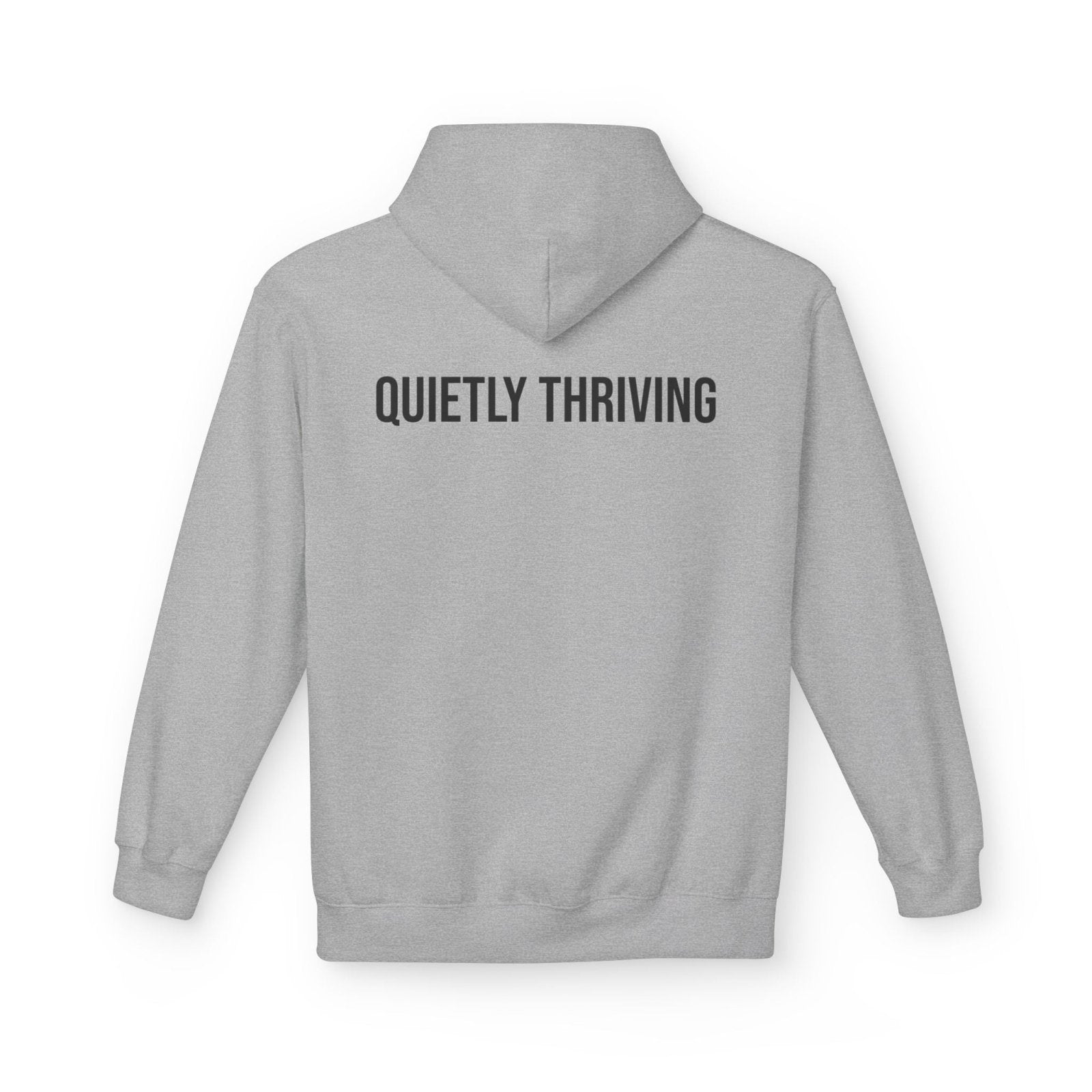Quietly Thriving Hoodie – Minimal Cozy Sweatshirt in S