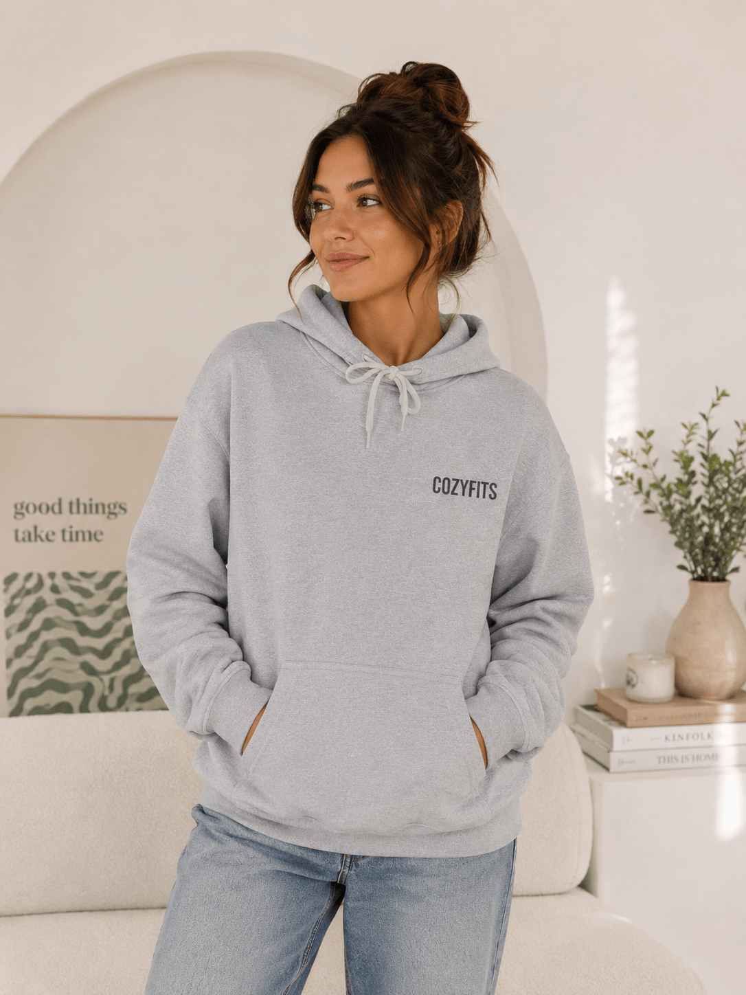 Soft Life Only Hoodie | Minimalist Graphic Sweatshirt | Aesthetic Cozy Hoodie for Women & Men in S