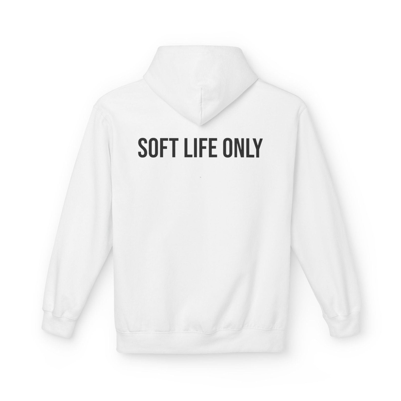 Soft Life Only Hoodie | Minimalist Graphic Sweatshirt | Aesthetic Cozy Hoodie for Women & Men in S