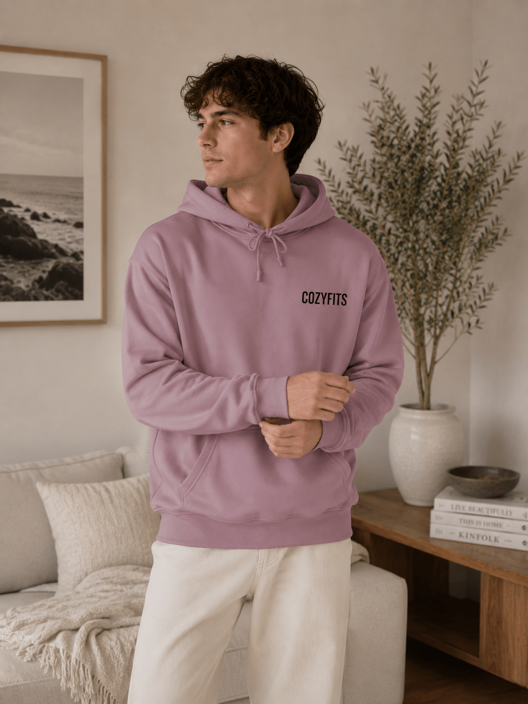 Staying In > Going Out Hoodie | Minimalist Graphic Sweatshirt | Aesthetic Cozy Hoodie for Women & Men in S