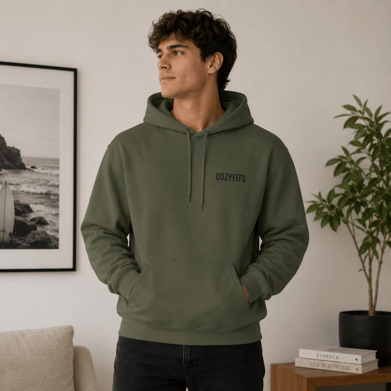 Unbothered Hoodie | Aesthetic Minimalist Sweatshirt | Cozy Graphic Hoodie for Women and Men in S