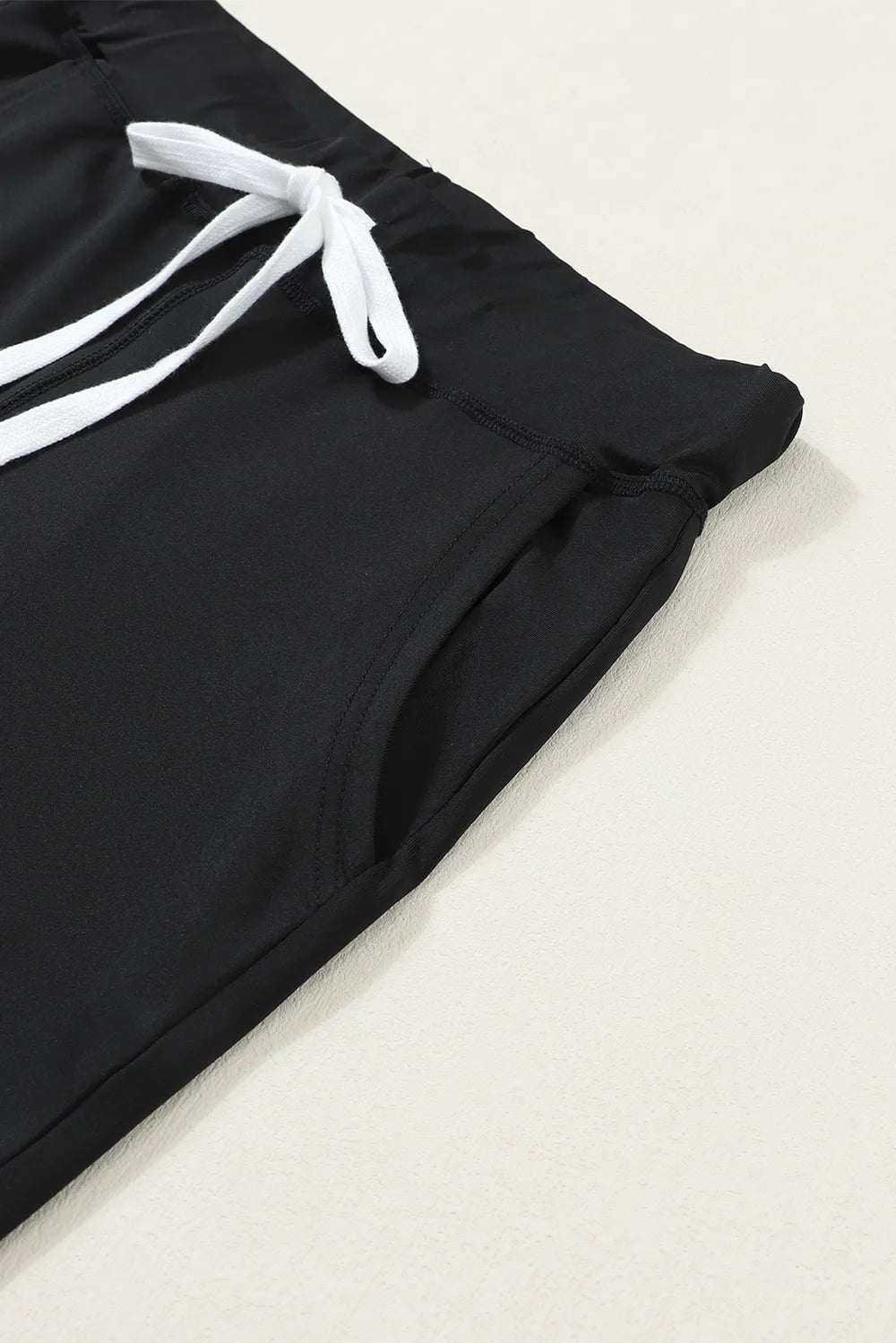 Women's Drawstring Joggers with Pockets | Stretchy Relaxed Fit Jogger | CozyFits in Black