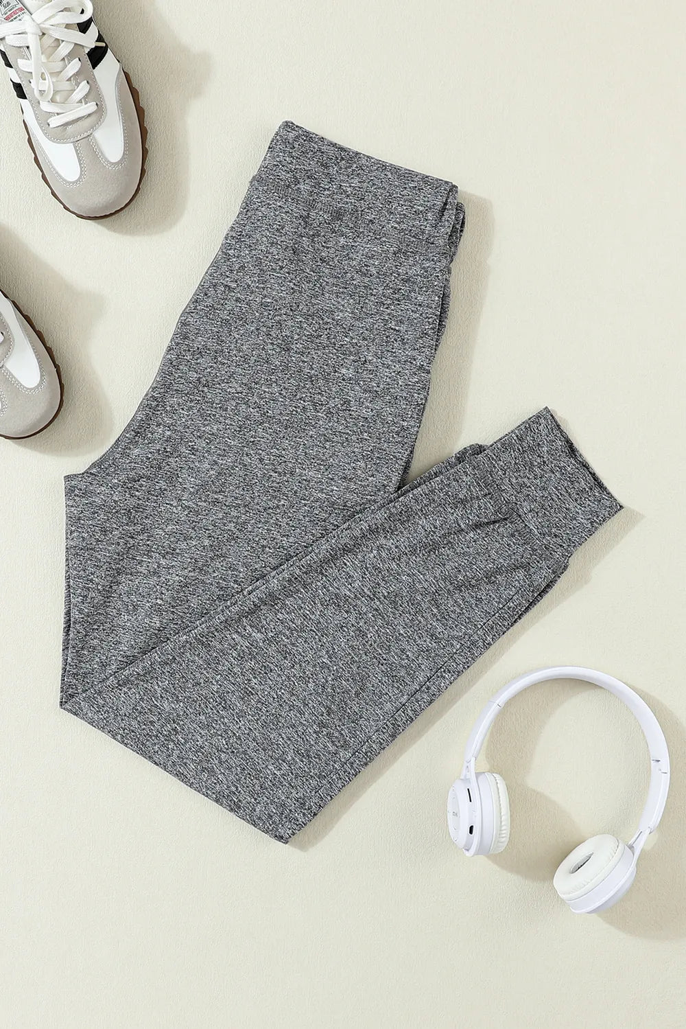 Women's Drawstring Joggers with Pockets | Stretchy Relaxed Fit Jogger | CozyFits in Dark Gray