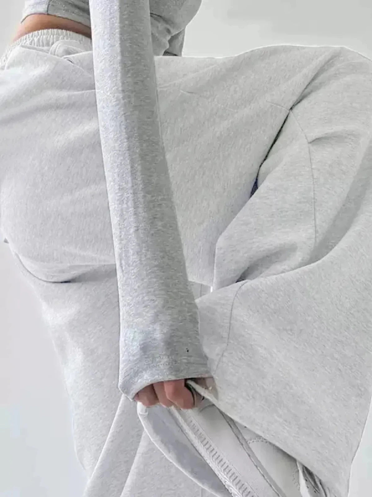 Women's Oversized Wide Leg Drawstring Pants | Flowy Relaxed Fit | CozyFits in White