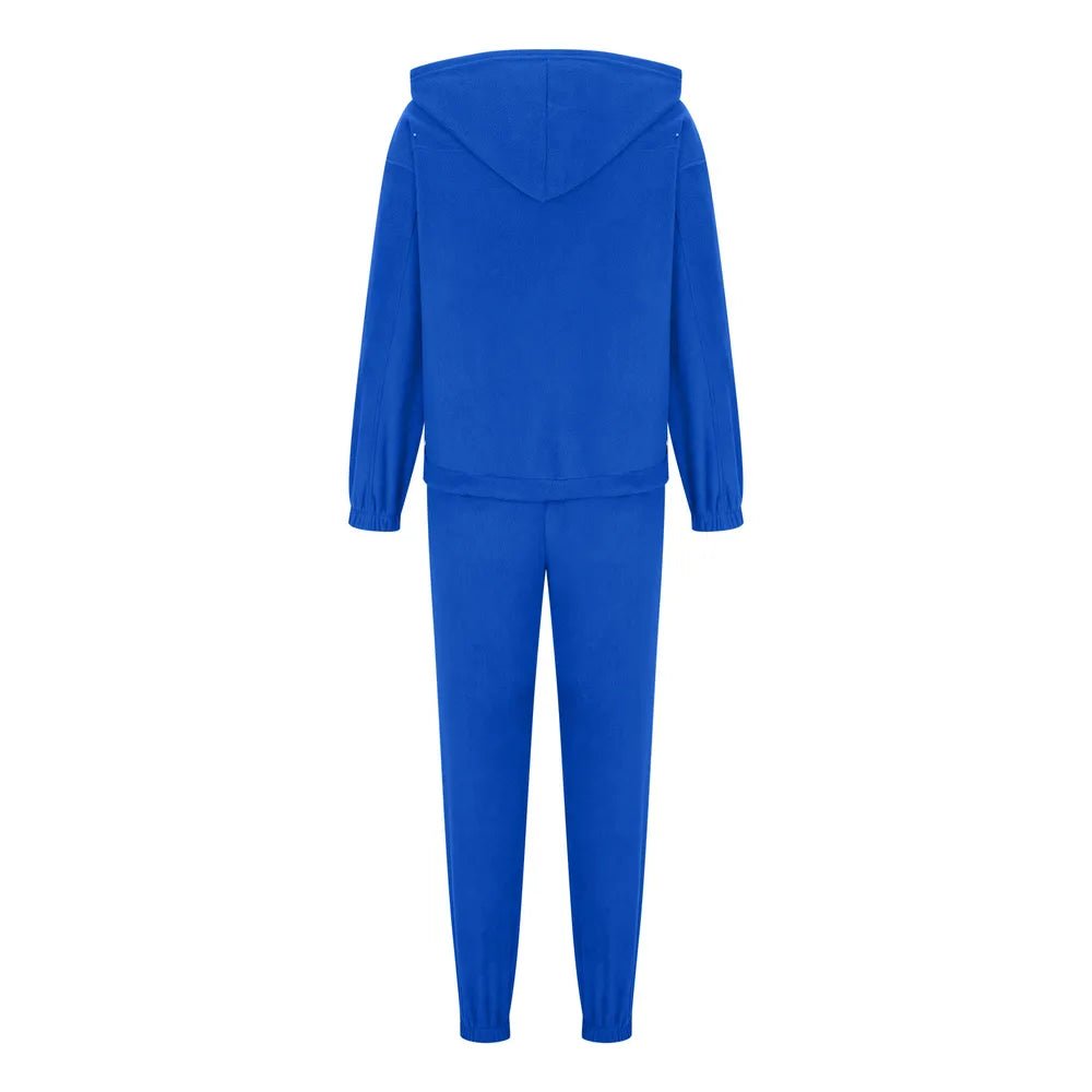 Zip Up Long Sleeve Hoodie and Joggers Set | CozyFits in Royal Blue